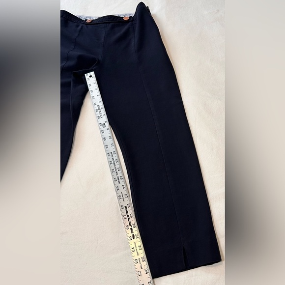 Ted Baker of London Wool Pants Size 8 Navy Ankle Length Navy Blue EUC - Picture 8 of 11